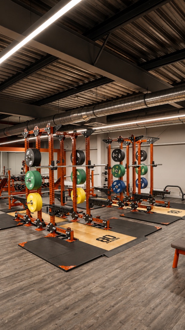 Kraftbereich mit Power-Racks